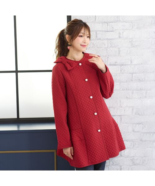 セール】 キルティングリボンコート （その他アウター）｜Rose Tiara