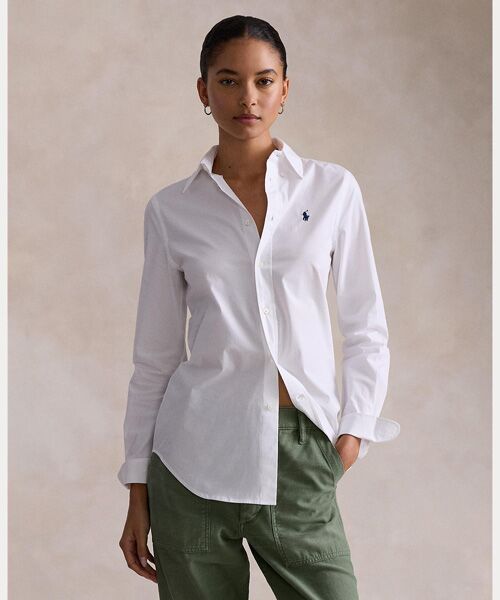 スリム フィット ストレッチ ポプリン シャツ （シャツ・ブラウス