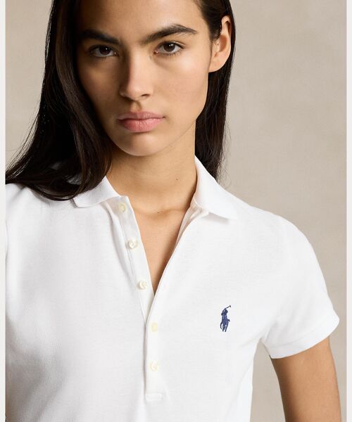 スリム フィット ストレッチ ポロシャツ （ポロシャツ）｜POLO RALPH