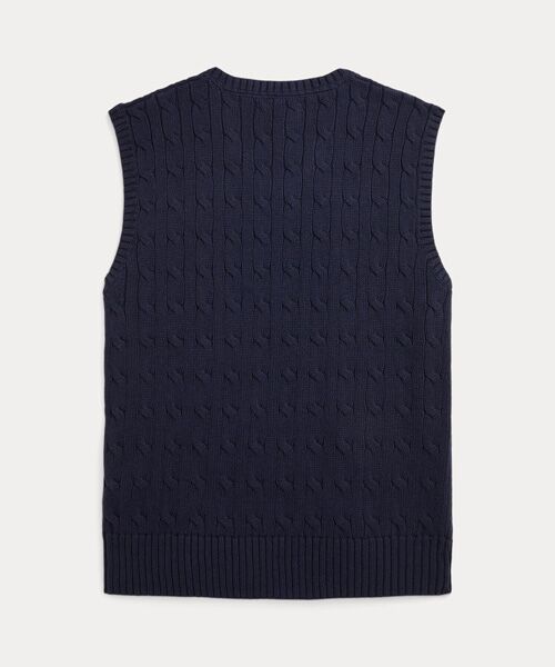 ボーイズ 8才～20才)ケーブルニット コットン セーター ベスト