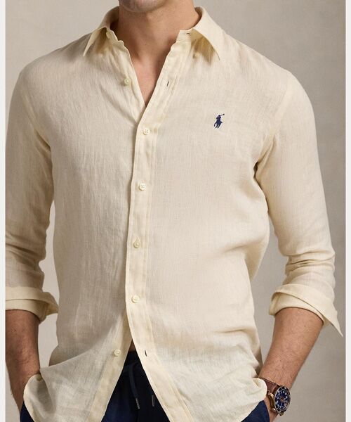 クラシック フィット リネン シャツ （シャツ・ブラウス）｜POLO RALPH