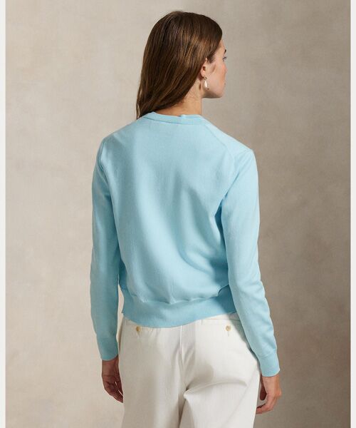 セール】 コットン クルーネック カーディガン （カーディガン・ボレロ