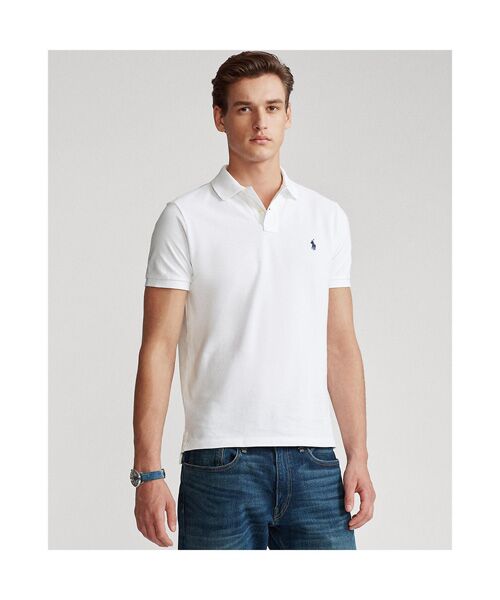 カスタム スリム フィット メッシュ ポロ シャツ （ポロシャツ）｜POLO