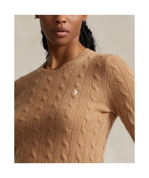 ケーブルニット ウールカシミヤ セーター （ニット・セーター）｜POLO