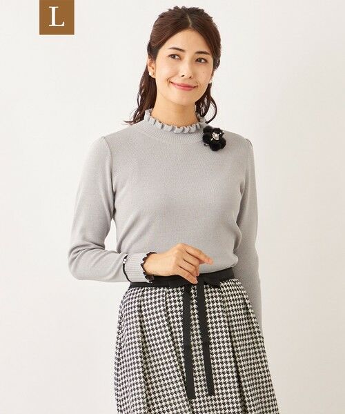 セール】 【L】フリルハイネック ニット （その他トップス）｜TO BE