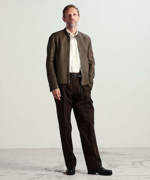 セール】 【別注】DENIM×TOMORROWLAND ラムレザー シングルライダース