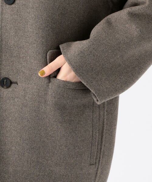 セール】 ウールカシミヤメルトン バルカラーショートコート （その他