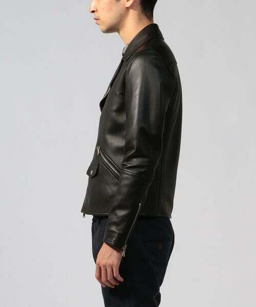 セール】 【別注】DENIM×TOMORROWLAND ラムレザーダブルライダース