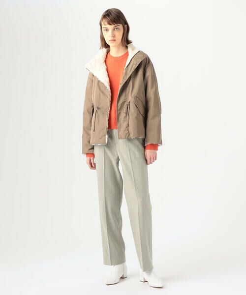 セール】 ポリエステルツイル リバーシブルショートモッズコート