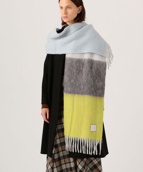 セール】 TOMORROWLAND モヘヤウールナイロン ステップダイストール