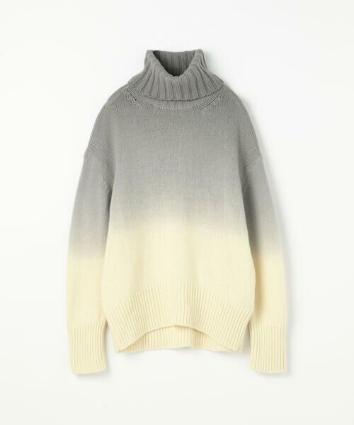 セール】 ファインウールハンギングダイ ハイネックプルオーバー