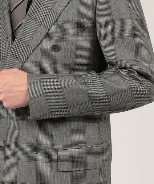 セール】 ウール ダブルブレステッド6Bスーツ DELFINO Bi-Stretch