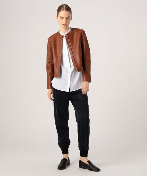 ラムレザー ジップアップブルゾン （レザーブルゾン・ジャケット