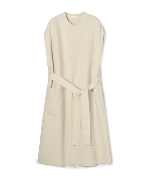 セール】 フェルトニット ベルテッドロングジレ （ベスト