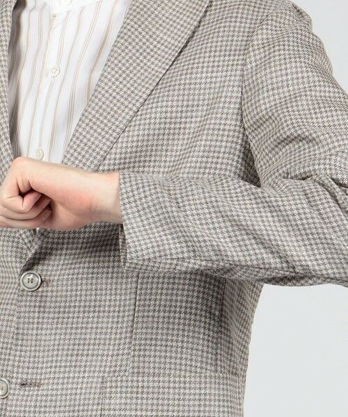 セール】 BARBA ウールシルク チェックジャケット （テーラード
