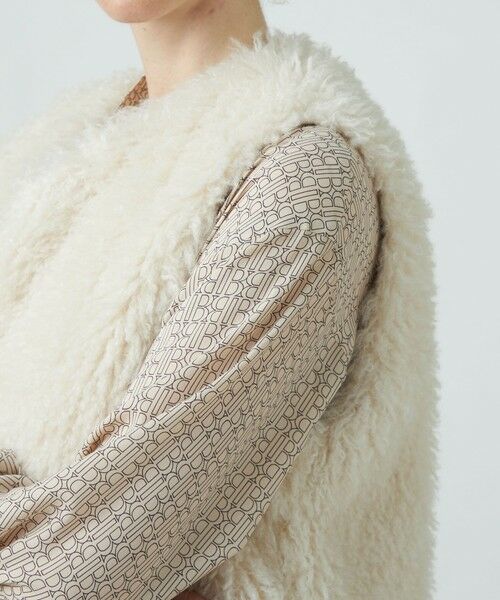 セール】 プードルファー クルーネックジレ （ベスト）｜TOMORROWLAND