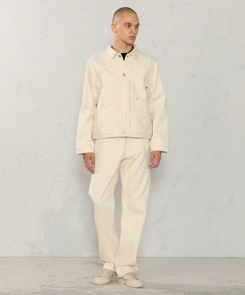 セール】 コットンホワイトカシミヤ デニムジャケット （Gジャン