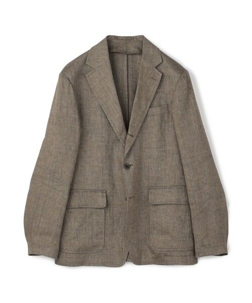 セール】 アイリッシュリネン シングルブレステッド 3Bジャケット