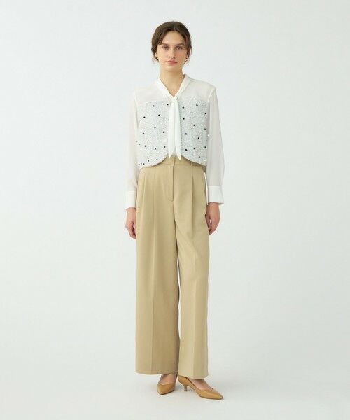 ラッピングツイード Vカラーショートジレ （ベスト）｜TOMORROWLAND