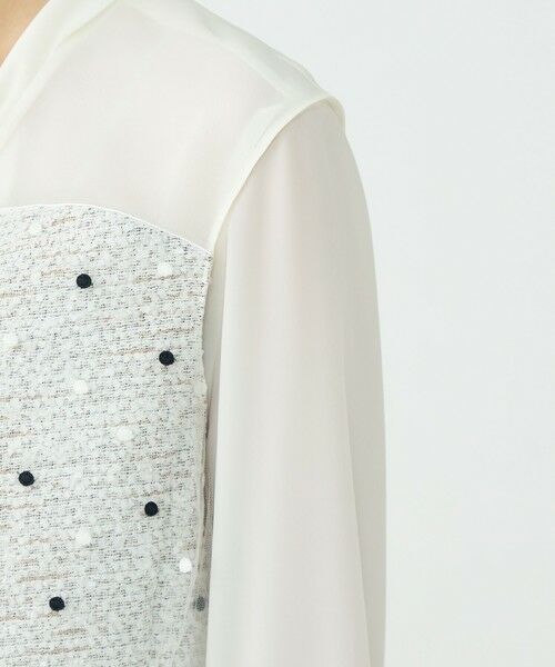 ラッピングツイード Vカラーショートジレ （ベスト）｜TOMORROWLAND