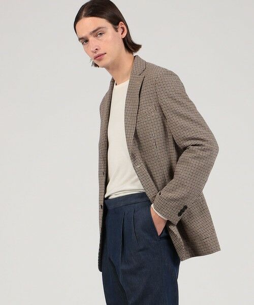 セール】 ファンシーツイード シングルブレステッド2Bジャケット