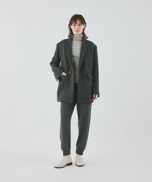 セール】 ヘリンボーンツイード ジャケットコート （テーラード