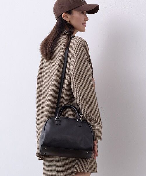 セール】 【TREASURE TOPKAPI】スムースレザー ロゴ ボストン バッグ