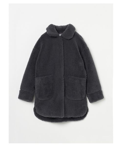 Upcycled eco fur middle coat （その他アウター）｜three dots