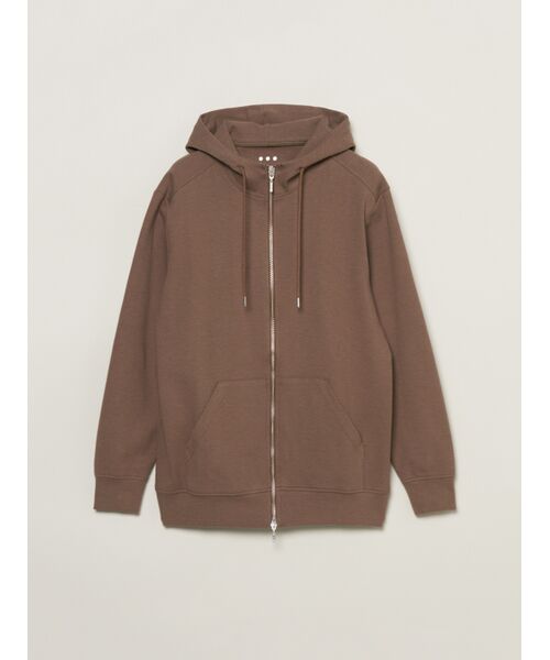 Men's stretch ponte zip hoody （その他トップス）｜three dots