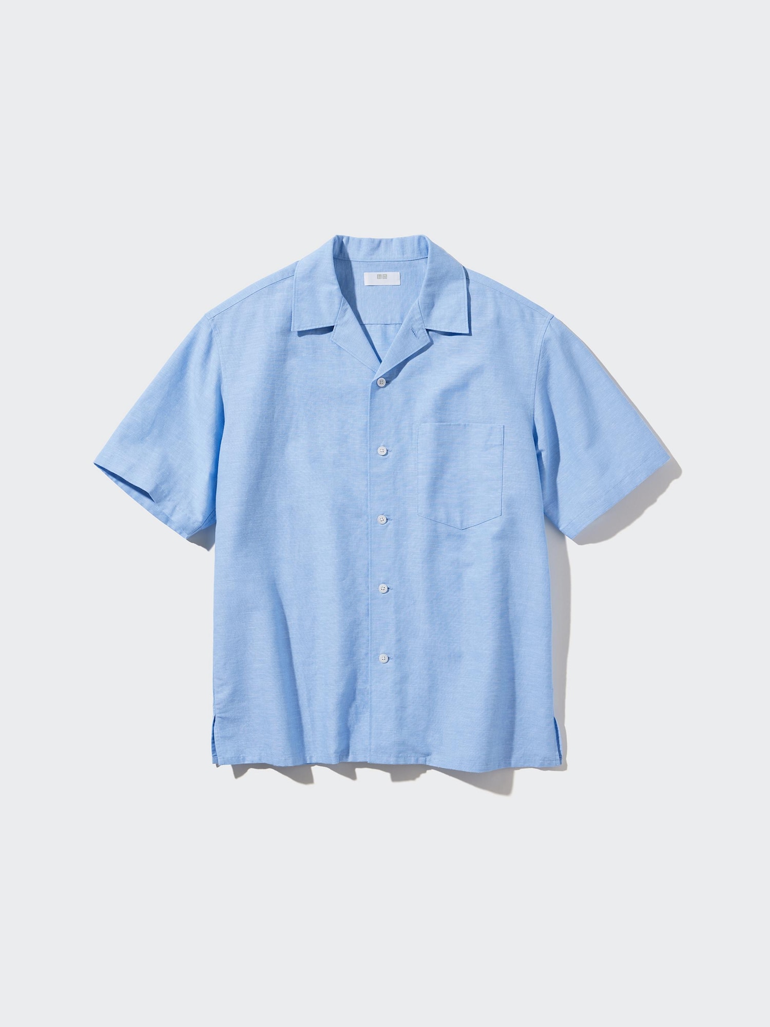 Cotton Linen Open Collar Shirt | Short Sleeve | UNIQLO US