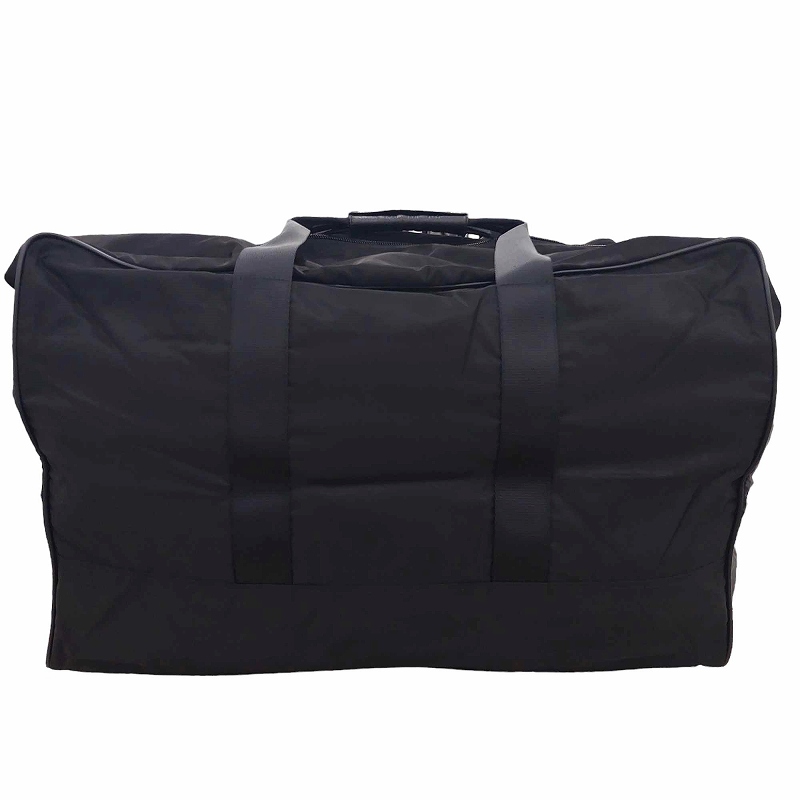 プラダ ボストンバッグ ハンドバッグ 大容量 旅行 出張 ブラック 三角