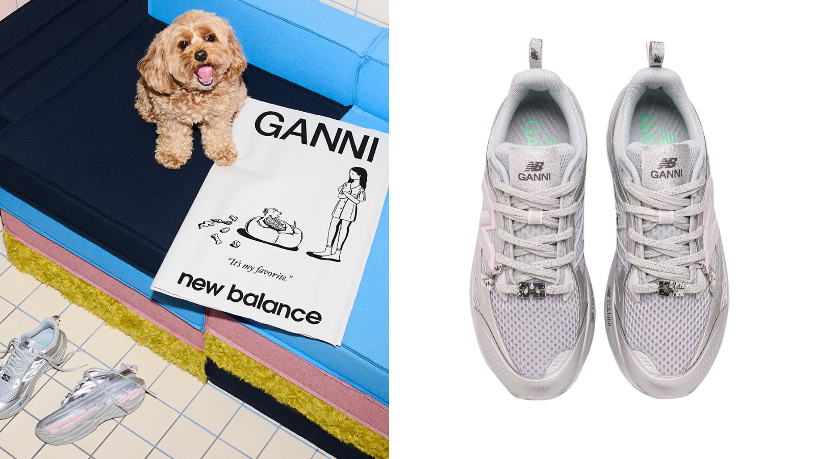 ニューバランス】GANNIコラボスニーカーは、甘派にもおすすめ！ | VERY
