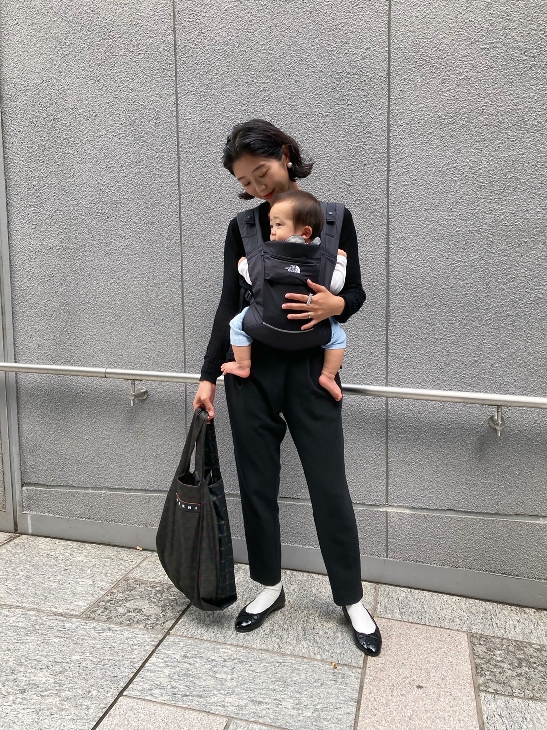 話題のザ・ノース・フェイス抱っこ紐】男の子3人ママがシーン別コーデ