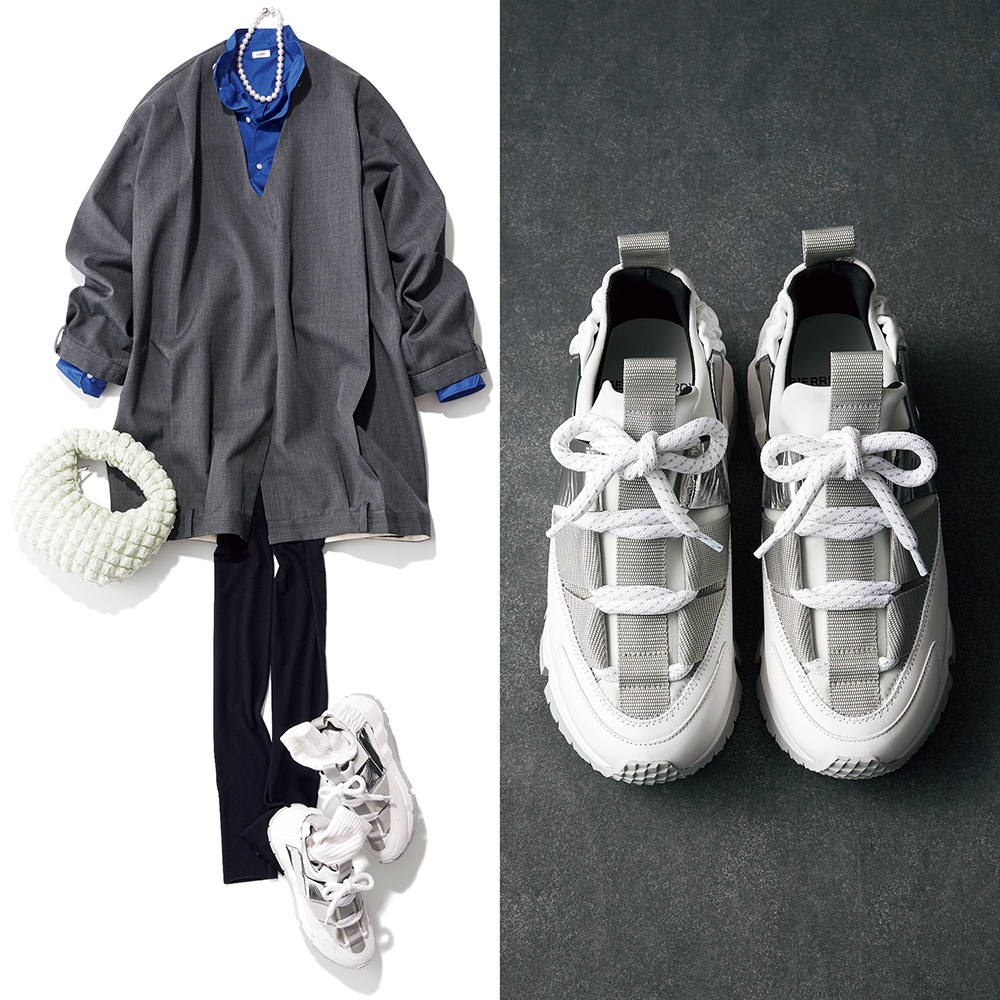 全身が旬見え！お出かけスニーカーに『シルバー』人気急上昇