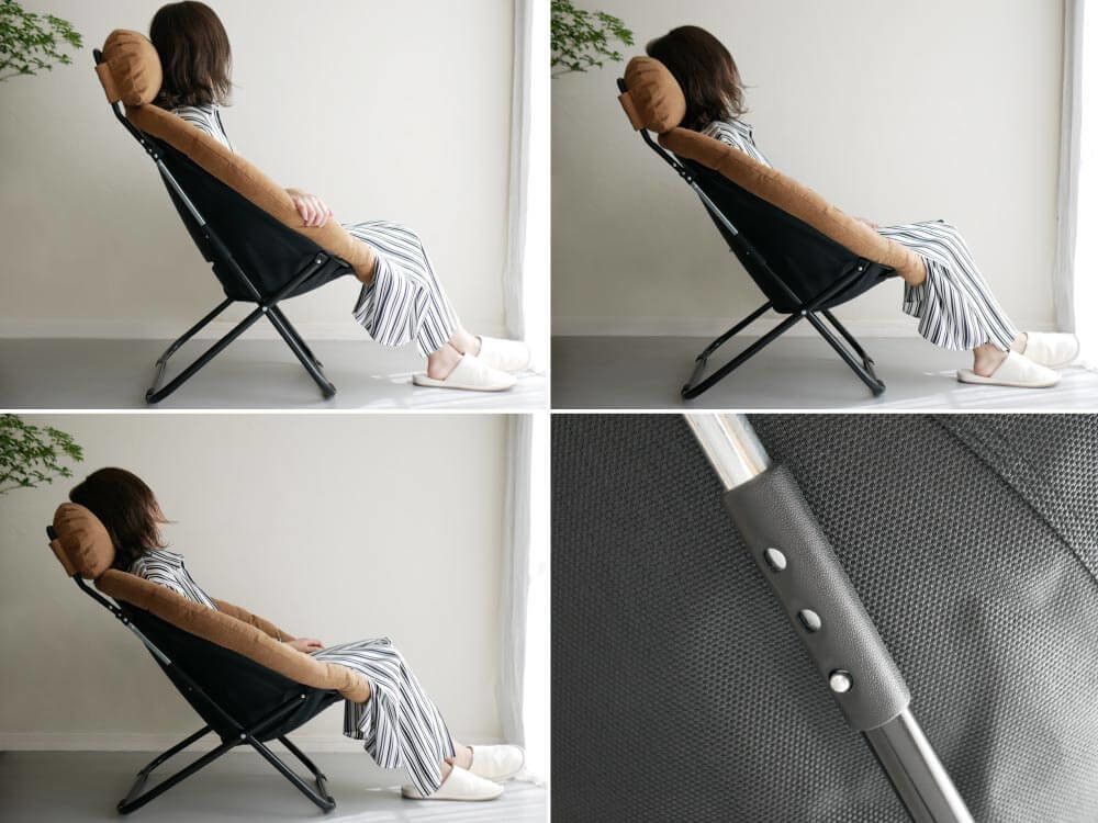 足を伸ばしたら「おしまいDEATH！」【2wayフォールディングチェア