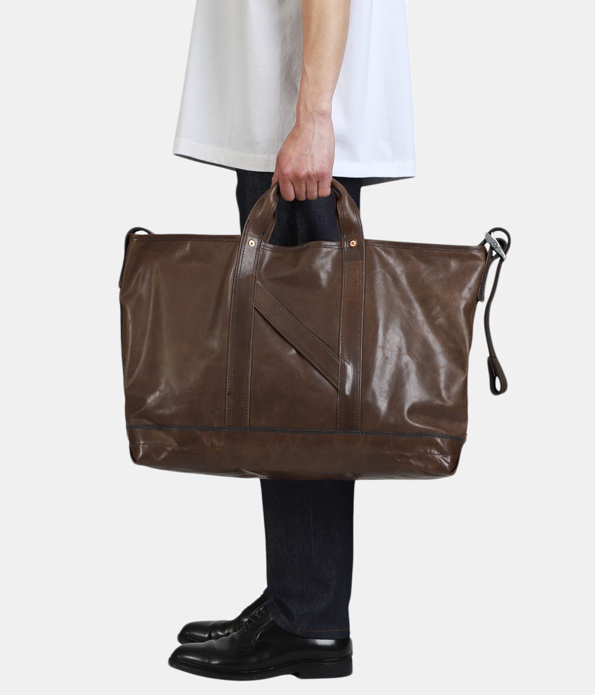 T.LEDZ / T.レッズ( ショルダートートバッグ - オイルドホースレザー