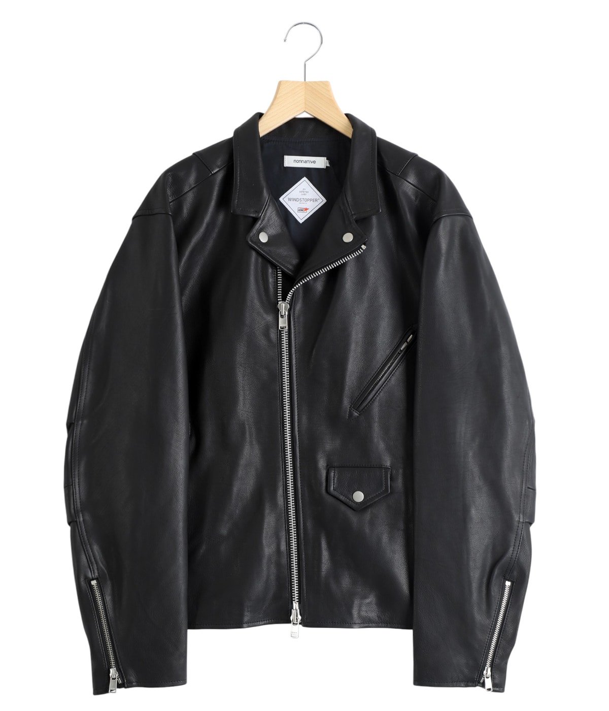 RIDER BLOUSON COW LEATHER WITH WINDSTOPPER | nonnative(ノン