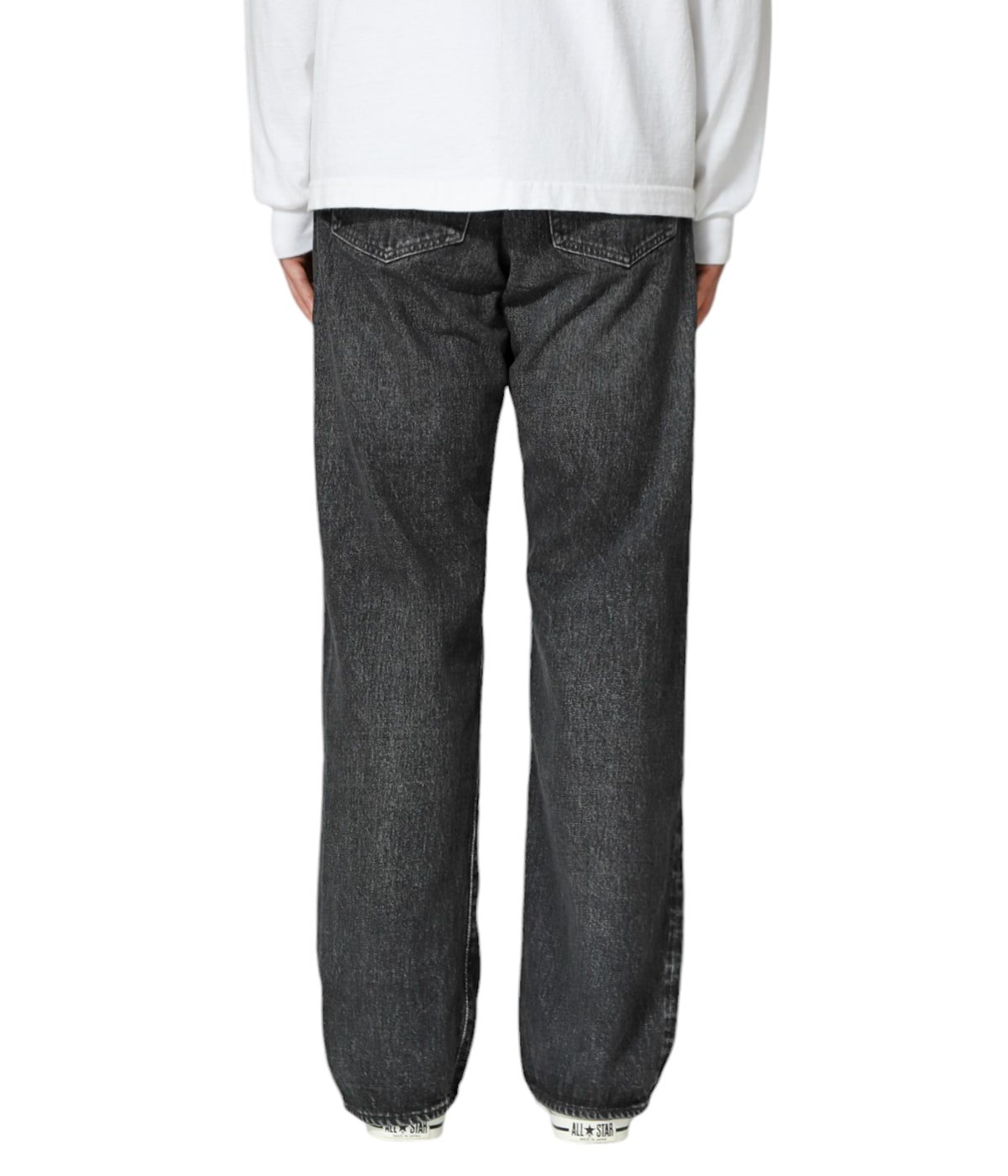 14.25oz. BLACK DENIM 1947 MODEL HARD WASH (LENGTH 31) | SUGAR CANE