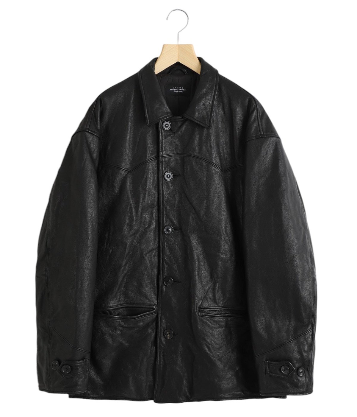 Leather car coat | UNUSED(アンユーズド) / アウター レザー