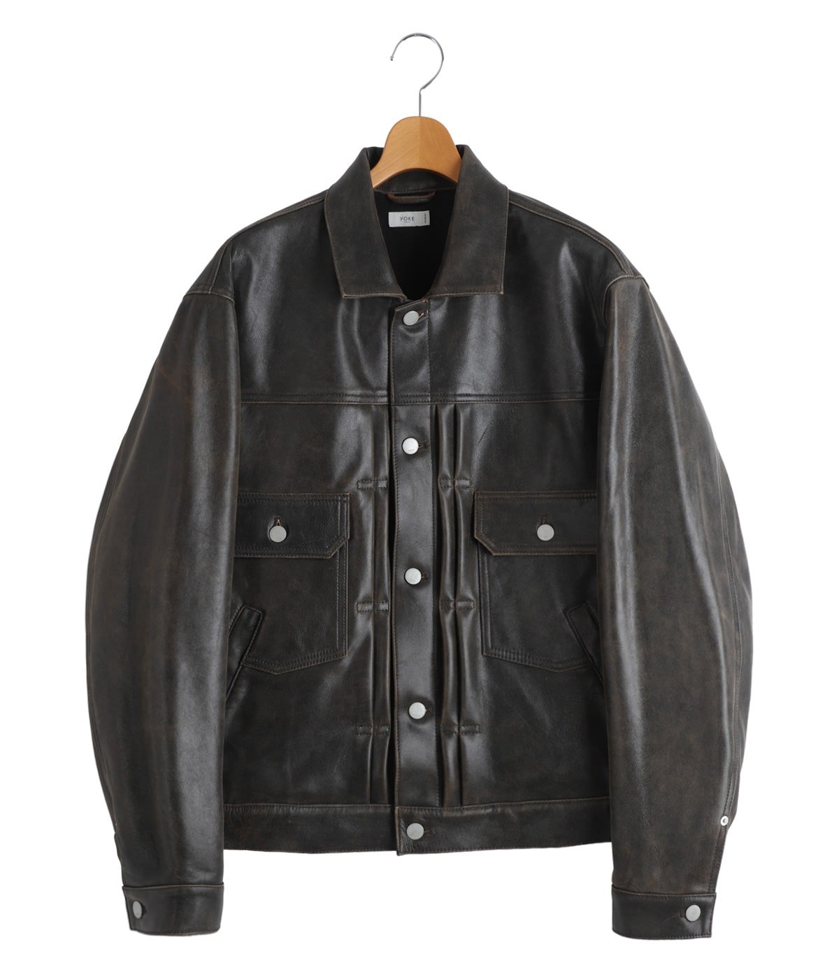 Cracked Leather Trucker Jacket | YOKE(ヨーク) / アウター レザー