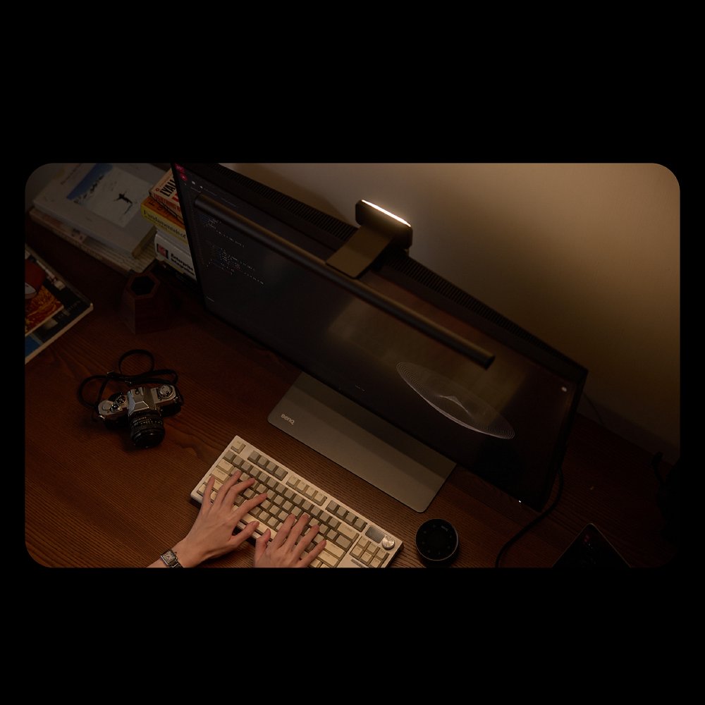 Curved Monitor Light Bar for Dark Room | ScreenBar Halo 2 | BenQ US