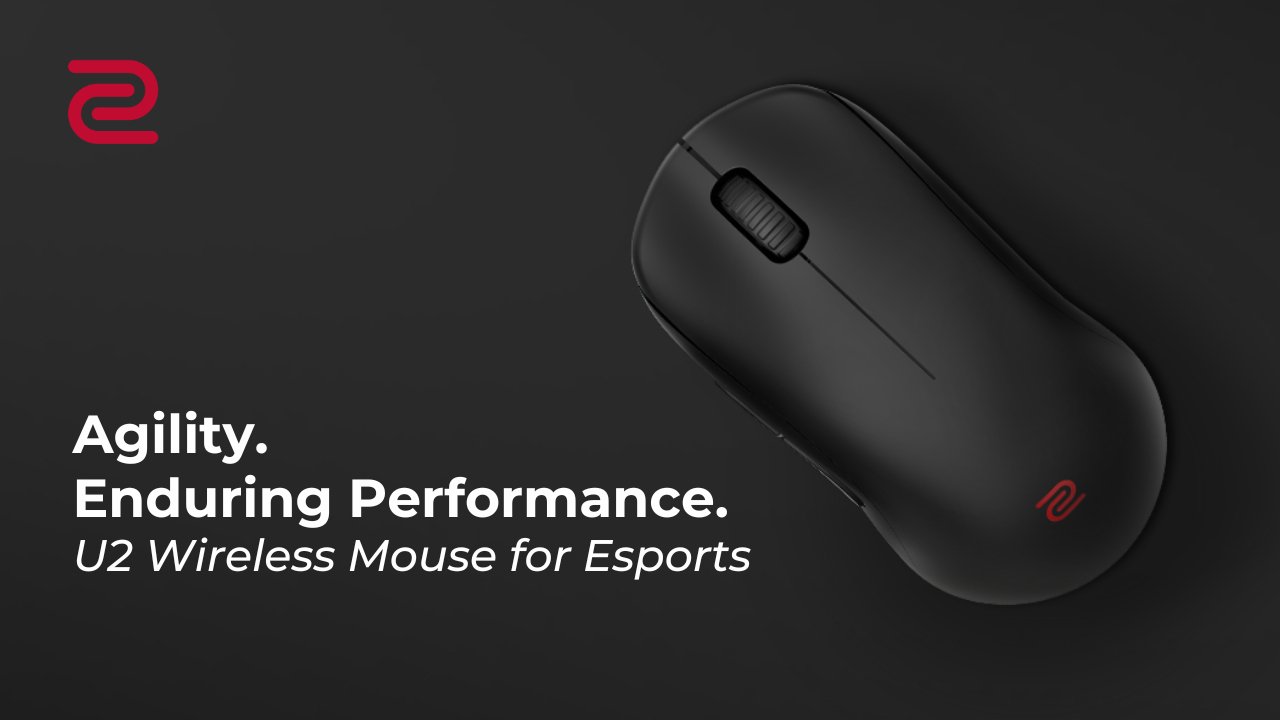 ZOWIE Launches U2 Wireless Gaming Mouse for Esports | ZOWIE US