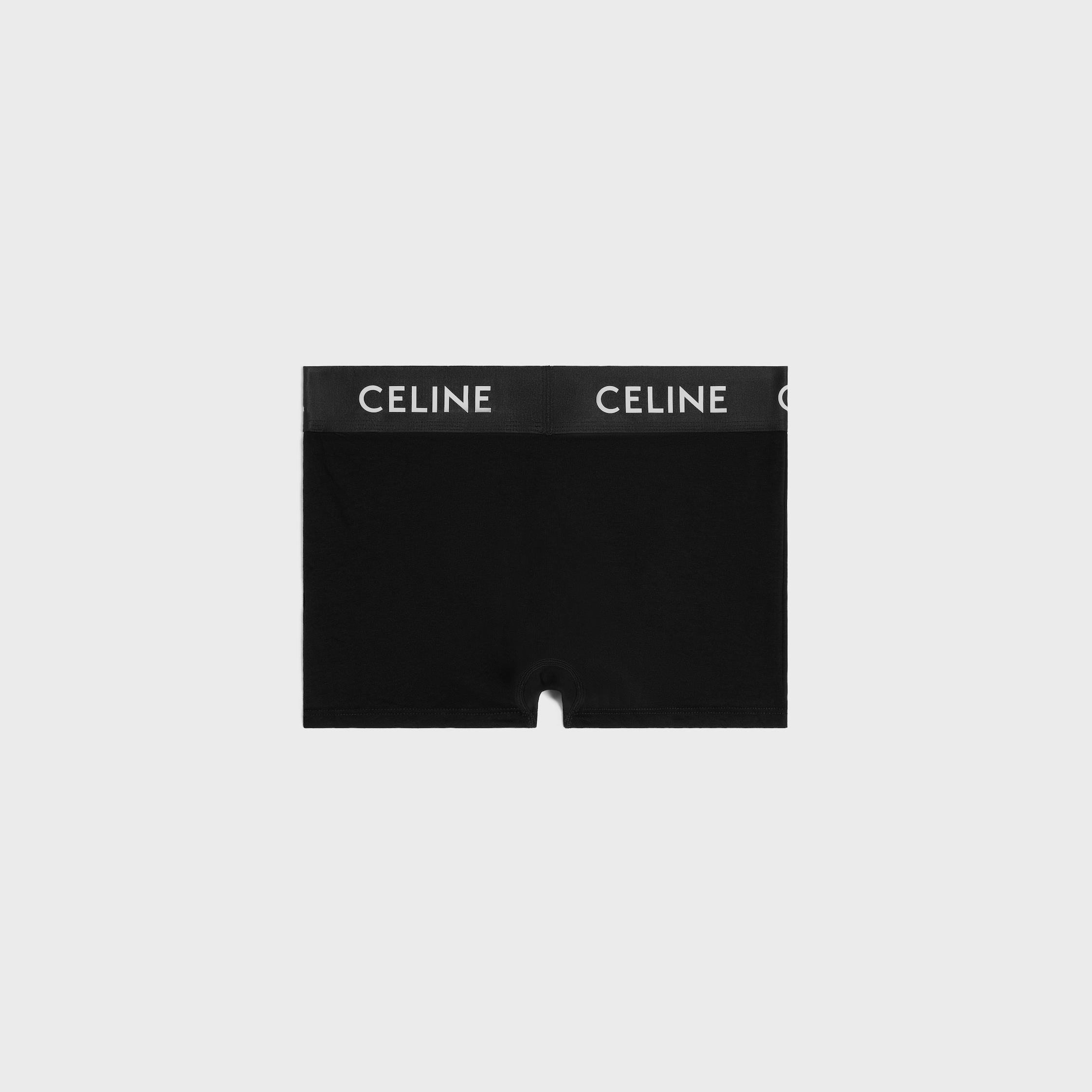 CELINE BOXERS IN COTTON JERSEY - BLACK | CELINE