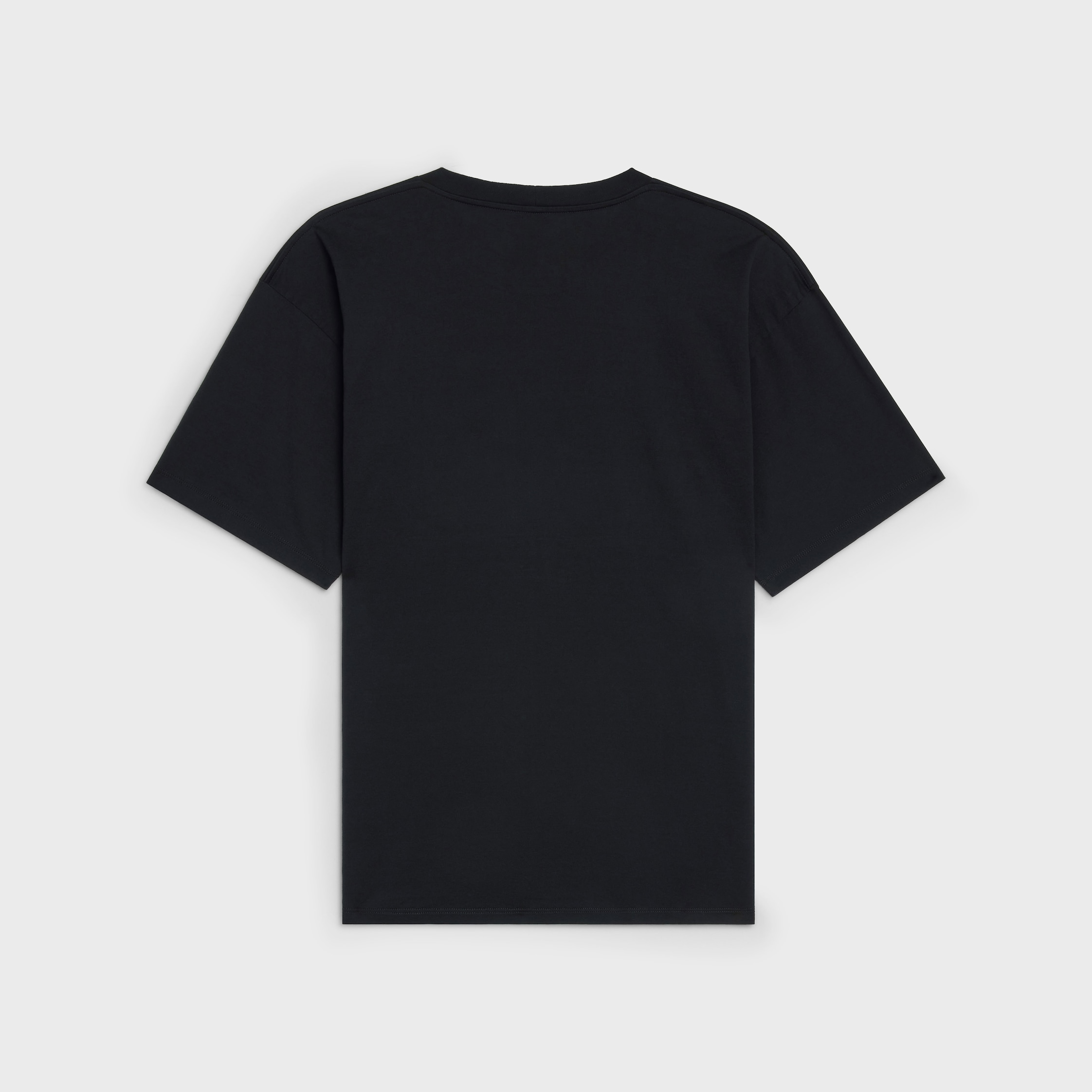 CELINE LOOSE T-SHIRT IN COTTON JERSEY - BLACK/WHITE | CELINE