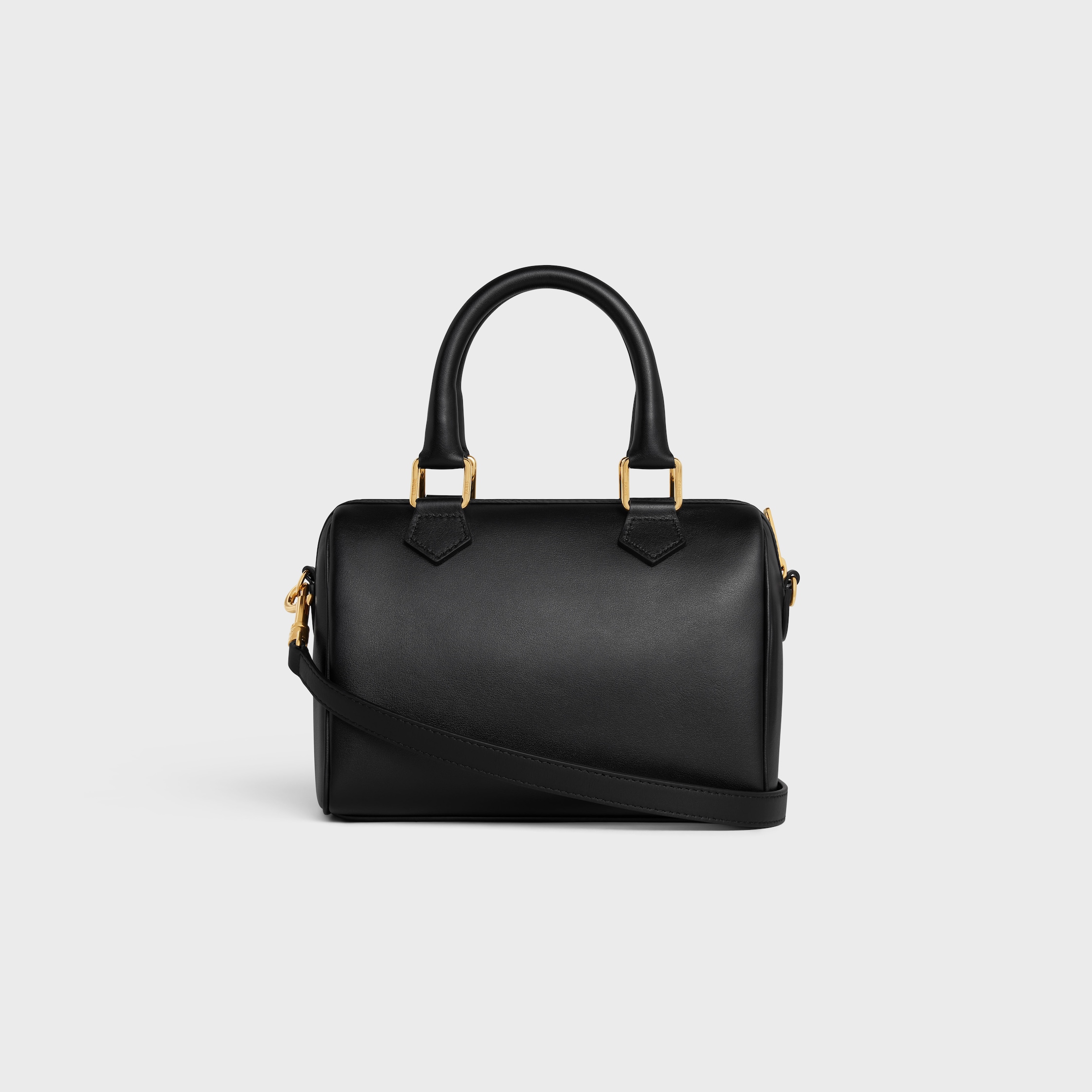 SMALL BOSTON IN Smooth Calfskin - BLACK | CELINE