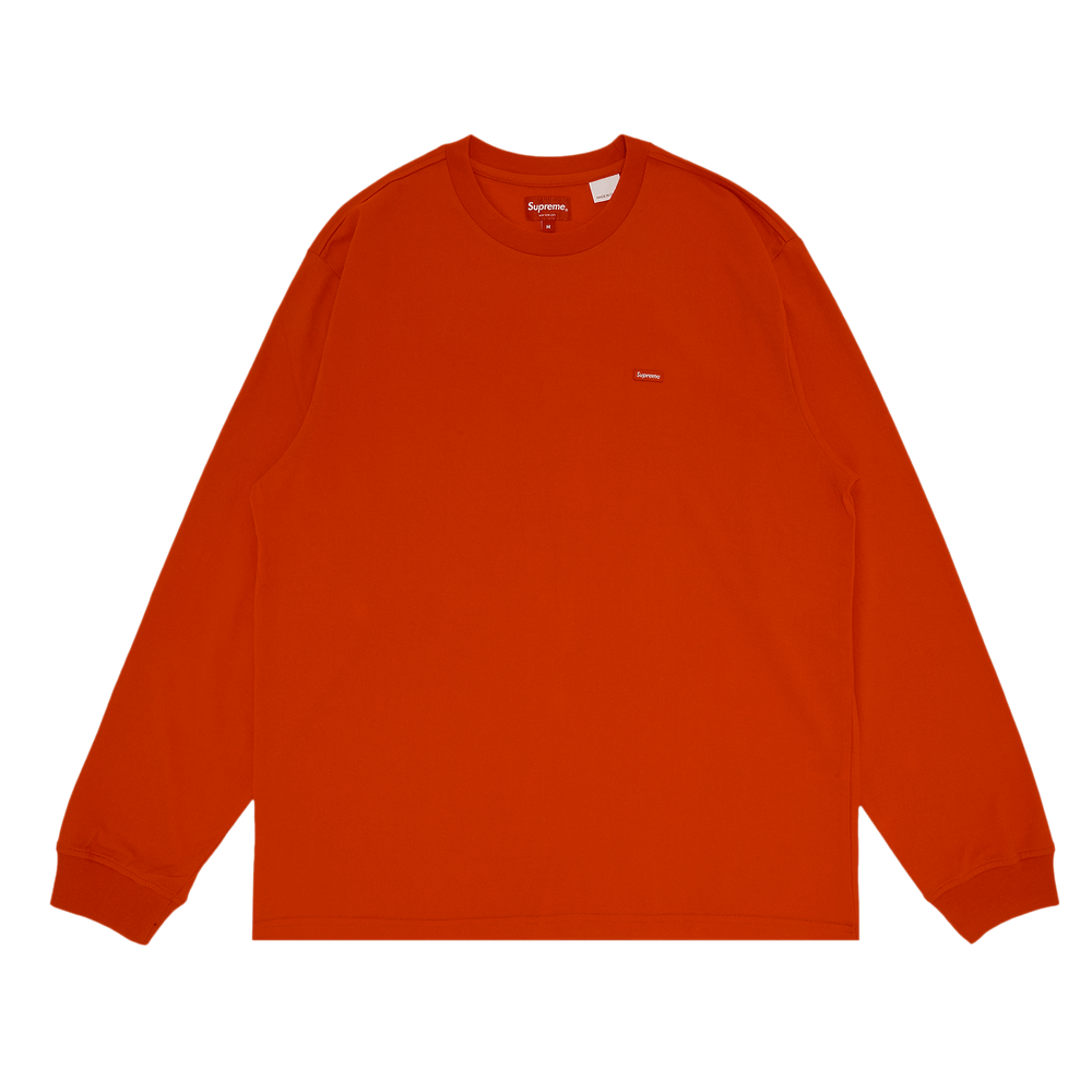 Buy Supreme Small Box Long-Sleeve Tee 'Bright Orange' - FW22KN13