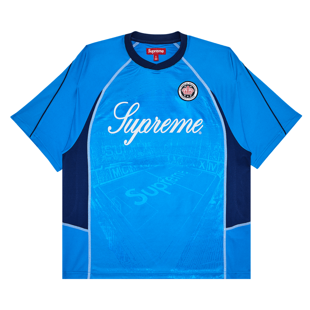 Buy Supreme Jacquard Soccer Jersey 'Blue' - SS24KN31 BLUE | GOAT