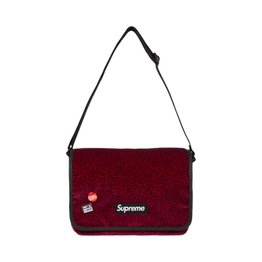 Buy Supreme Velvet Small Messenger Bag 'Red Leopard' - FW25B9 RED