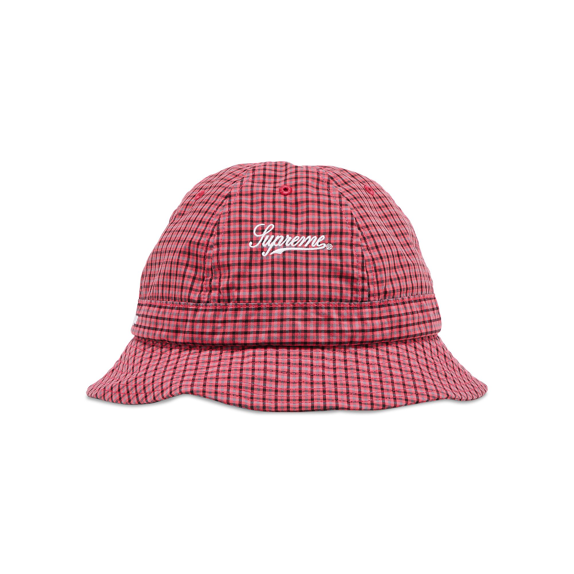 Buy Supreme x Cordura Plaid Bell Hat 'Red' - SS25H58 RED | GOAT