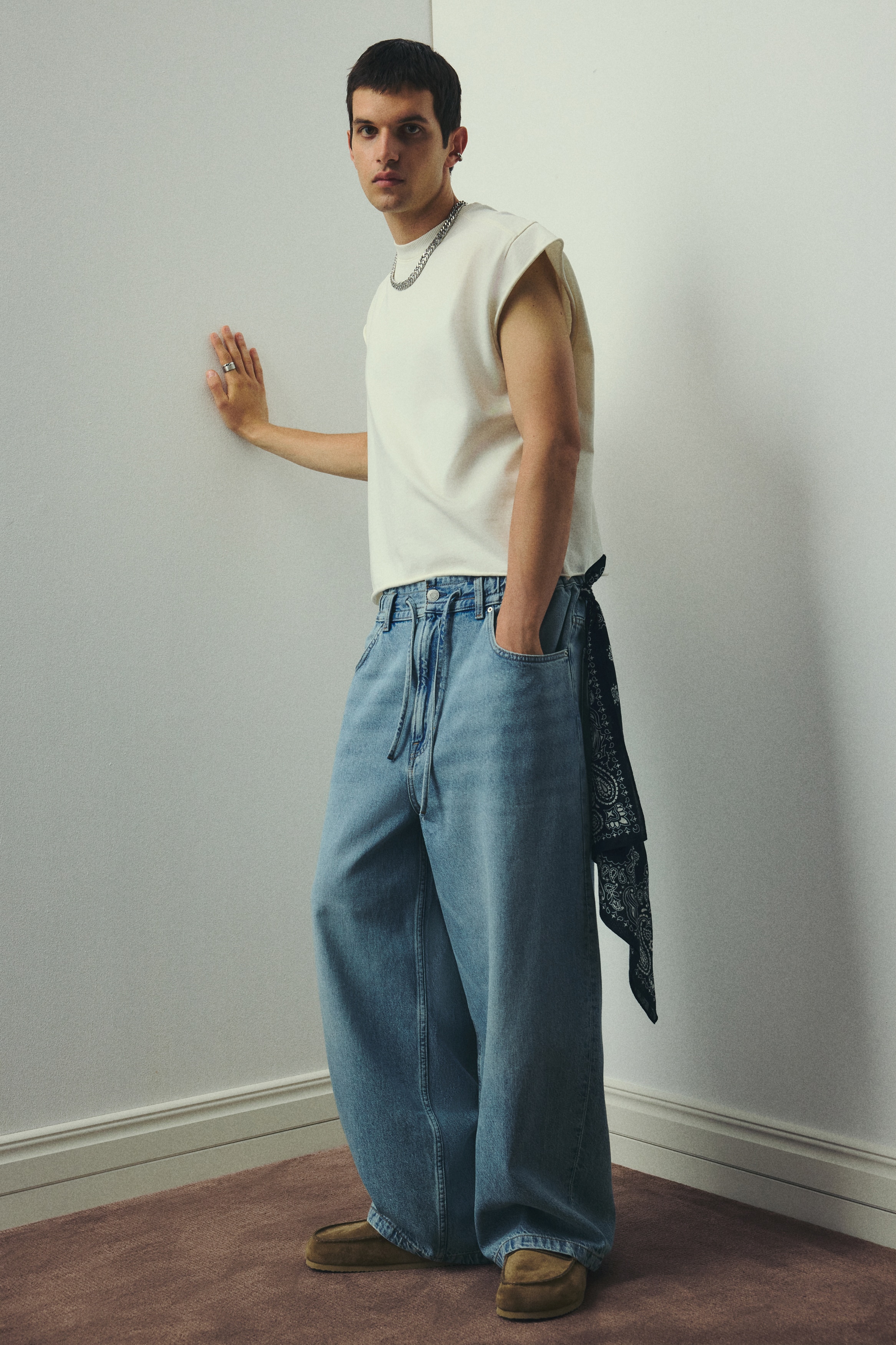 スーパーバギーデニム - ライトデニムブルー - Men | H&M JP